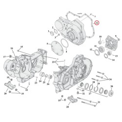 Cometic Primär Deckel Dichtung für Harley Sportster 2004-2022 ers. OEM 34955-04